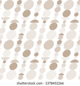 Circle and semicircle abstract vector pattern, geometric background