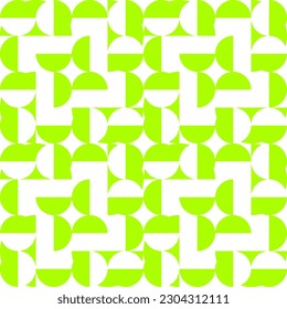 Patrón de círculo y semicírculo.Ilustración de círculo abstracto simple.fondo de semicírculo verde.semicírculo geométrico.Vector de patrón geométrico sin soldadura.fondo abstracto moderno monocromo.fondo de papel pintado.