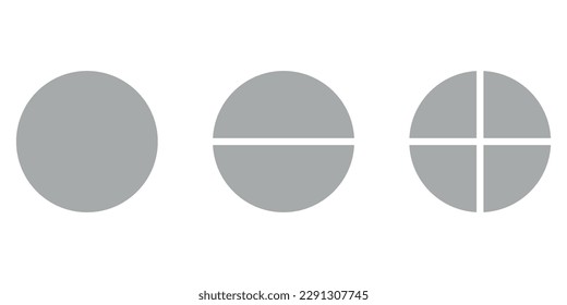 Circle semicircle quarter circle shape.