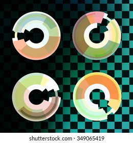 Circle set. Vector illustration. Business Abstract Circle icon. Corporate, Media, Technology styles vector logo design template. transparent