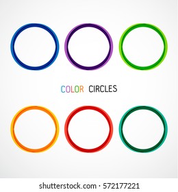 Circle set. Vector illustration. Business Abstract Circle icon. Corporate, Media, Technology styles vector logo design template