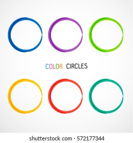 Circle set. Vector illustration. Business Abstract Circle icon. Corporate, Media, Technology styles vector logo design template