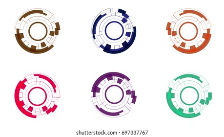 Circle set.Business Abstract Circle icon.Vector illustration