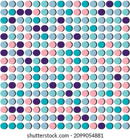 circle and shadow art deco color tone pattern background, illustration 3D art design wallpaper style and cover 
