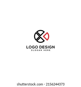 Circle shape combined logo design vector Illustration