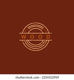 circle shape, covered with elegant wooden lettering