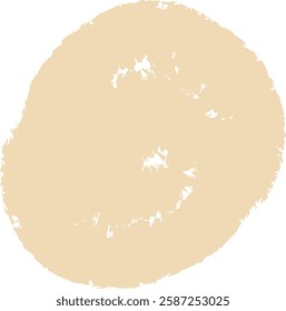 Circle Shape Crayon Hand Drawn Vector Illustration