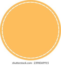 circle shape with dash border design element