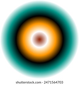 circle shape design with color gradations