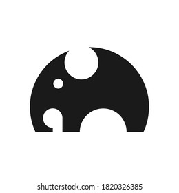 circle shape elephant logo or icon