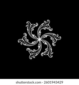 Circle Shape Engraving ornament, Vintage Baroque Victorian Style, Artistic Mandala, can use for Decoration, Interior, Wallpaper, Fashion, Carpet, Fabric, Ornate, or Graphic Design Element. Vector 