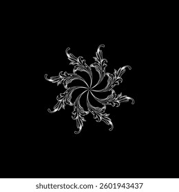 Circle Shape Engraving ornament, Vintage Baroque Victorian Style, Artistic Mandala, can use for Decoration, Interior, Wallpaper, Fashion, Carpet, Fabric, Ornate, or Graphic Design Element. Vector 
