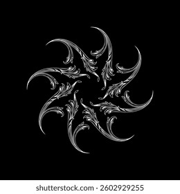 Circle Shape Engraving ornament, Vintage Baroque Victorian Style, Artistic Mandala, can use for Decoration, Interior, Wallpaper, Fashion, Carpet, Fabric, Ornate, or Graphic Design Element. Vector 