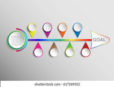 Circle shape infographic for create presentation.Vector EPS10