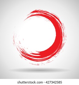 Circle Shape - Isolated On Gray Background - Vector Illustration, Graphic Design 