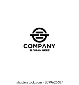 I circle Shape Letter logo Design
