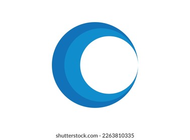 Circle shape logo design, Vector illustration
