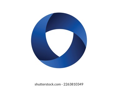 Circle shape logo design, Vector illustration