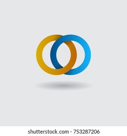 circle shape logo template design vector eps 10