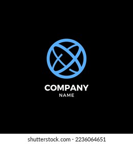 Circle shape logo vector design element, top view. perfect for your company logo, Modern logotypes, business company templates and more