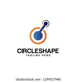 circle shape modern logo template