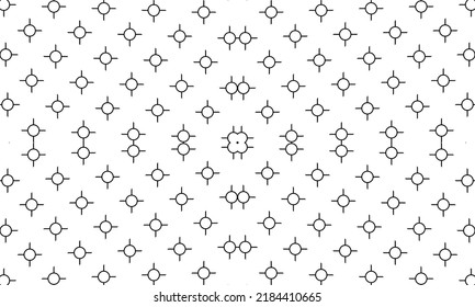 Circle Shape Motif Muster. Die zeitgenössische Dekoration für das Innere, Außenbereich, Teppichboden, Textilien, Kleidung, Tuch, Seide, Tile, Plastik, Papier, Umhüllung, Tapete, Hintergrund, Ekt. Vektorgrafik 