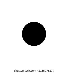 Circle Shape on Black White. Vector Illustration