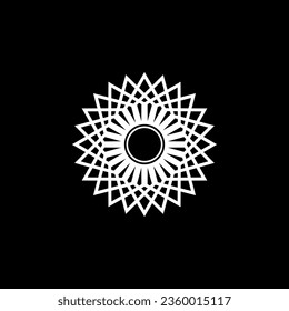 Forma de círculo Ornamental, Artística y Memorable, puede utilizarse para los elementos de diseño gráfico, ornamental, artístico, ordenado, de fondo o gráfico. Ilustración vectorial