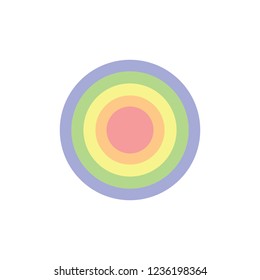 Circle shape Rainbow colors in the concept of sexual diversity,Vector,Illustration.