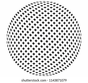 Circle shape rectangle pattern vector background halftone monochrome geometric pattern