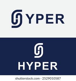 Circle shape style letter H logo design vector template design for brand
