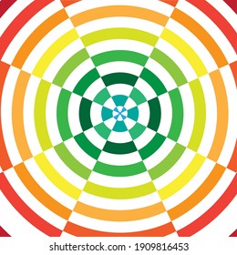 circle shape that combines various color gradations to give a cheerful and happy feeling