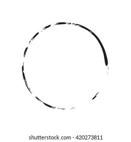 circle shape vector black grunge background