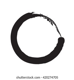 circle shape vector black grunge background
