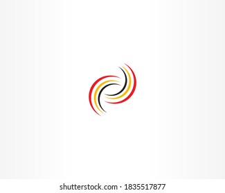 Circle shape vector logo design icon