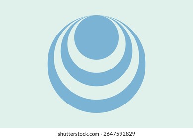 Circle Shapes and Designs Blue Colors Geometric Pattern Abstract Background Geometric Background