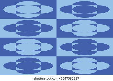 Circle Shapes and Designs Blue Colors Geometric Pattern Abstract Background Geometric Background