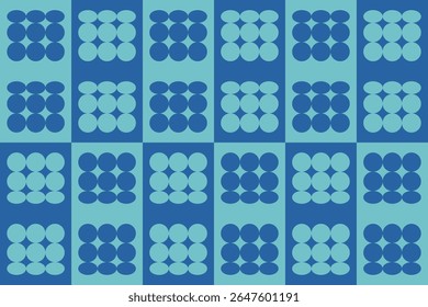 Circle Shapes and Designs Blue Colors Geometric Pattern Abstract Background Geometric Background