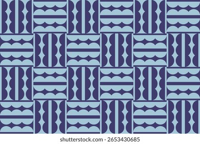 Circle Shapes and Designs Blue Colors Geometric Pattern Abstract Background Geometric Background