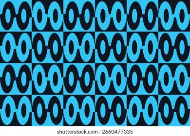 Circle Shapes and Designs Blue Colors Geometric Pattern Abstract Background Geometric Background