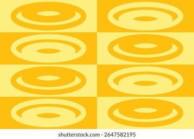 Cirkelvormen en -ontwerpen Oranje Kleuren Geometrisch Patroon Abstracte achtergrond Geometrische achtergrond