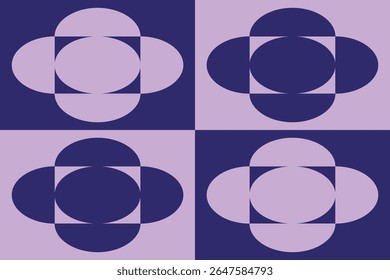 Circle Shapes and Designs Purple Colors Geometric Pattern Abstract Background Geometric Background