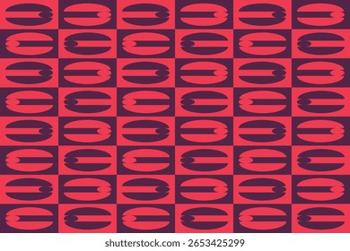 Formas y Diseños de círculo Colores rojos Patrón geométrico Fondo Abstractas Fondo geométrico
