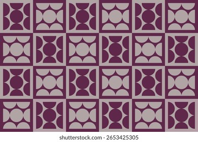 Circle Shapes and Designs Red Colors Geometric Pattern Abstract Background Geometric Background