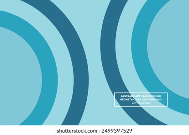 Circle Shapes Green Colors Modern Abstract Background Geometric Background