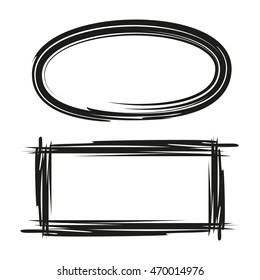 circle shapes, rectangle shape markers