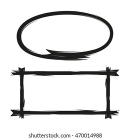 circle shapes, rectangle shape markers