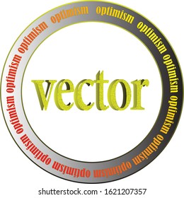 Circle Silver Frame.Modern frame.round text.Vector logo design template.
