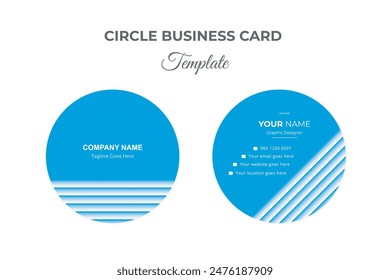 Circle Simple Business card Design Template
