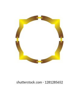 Circle simple logo icon vector Design